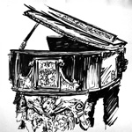 Piano at the Nethercut Museum